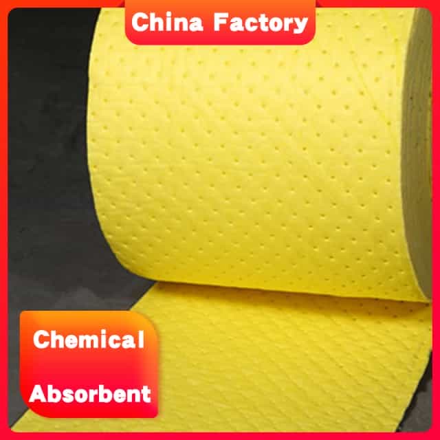 Perforated absorbing cotton hazardous rolls chemical absorbent roll