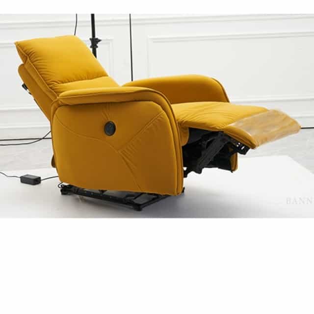 Space Capsule Technology Fabric Single Electric Rear Reclining Sofa