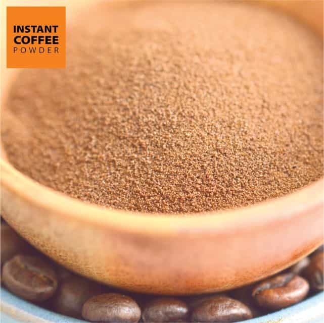 SPRAY DRIED INSTANT COFFEE POWDER CAFFEINE MIN 2% WITH ISO22000