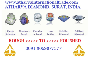 Diamond Cutting Polishing Rough to Polish At Surat