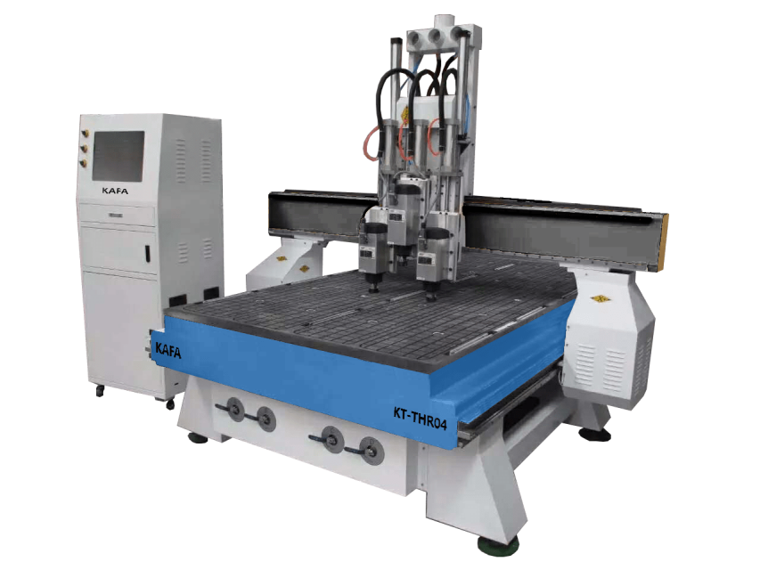 Triple  Head CNC Router For Wood Working