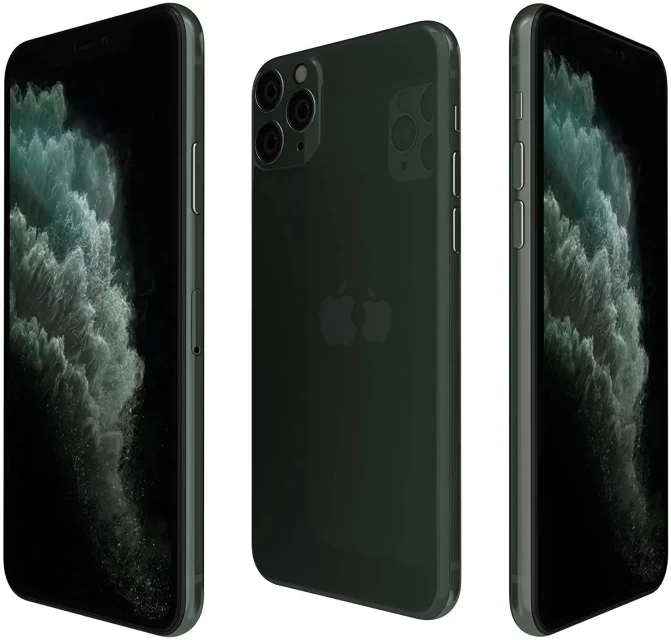Apple iPhone 11 Pro Max, 64GB, Midnight Green - Unlocked (Renewed)
