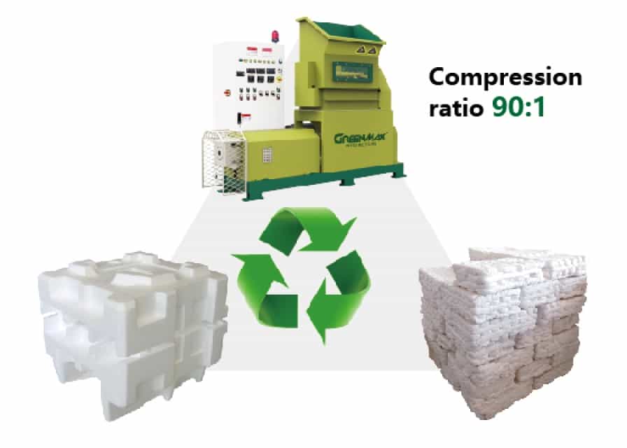Space-saving GREENMAX EPS Densifier M-C50 for Eco-friendly Waste Management