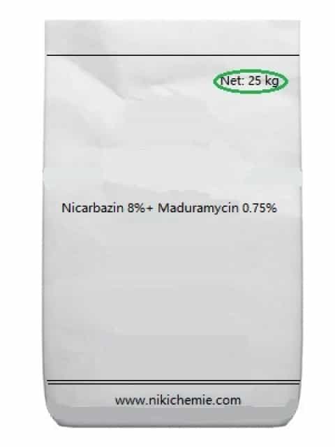 Nicarbazin 8% and Maduramycin 0.75% - Coccidiosis Prevention for Broiler Chickens