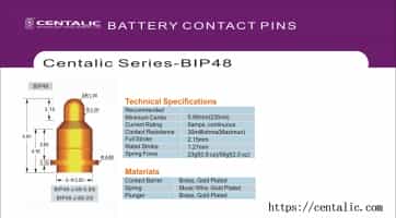 Battery Contact Probe Test Pogo Pin BIP48
