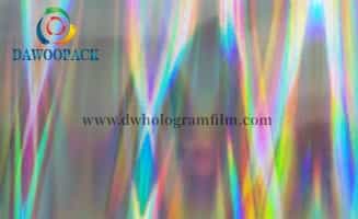 Dw05 Holographic Pet Film Pillar Of Light Silver Metalized