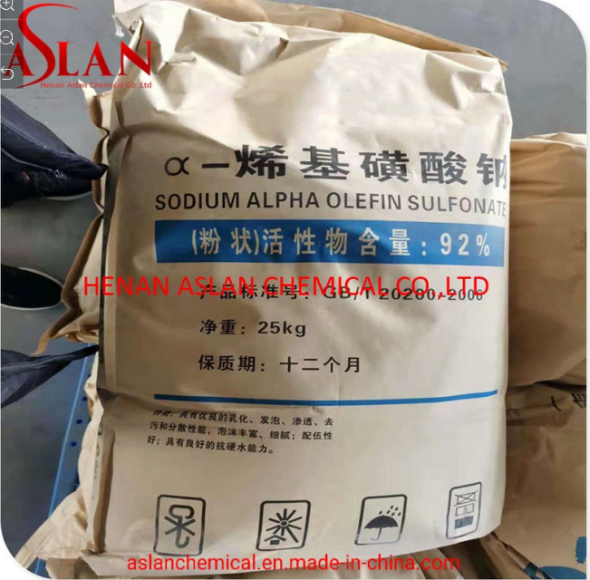 Detergent Chemical Sodium Alpha Olefin Sulfonate Aos 92% Powder