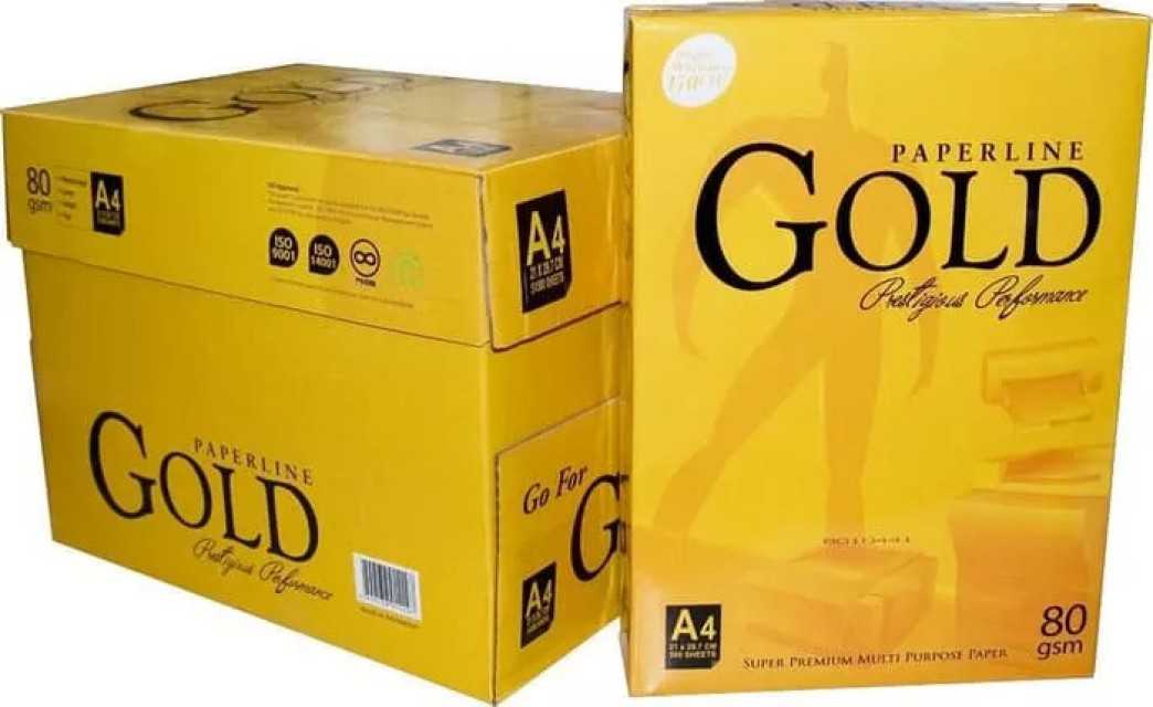 Best Quality Paperline Gold A4 80 Gsm For Office Need