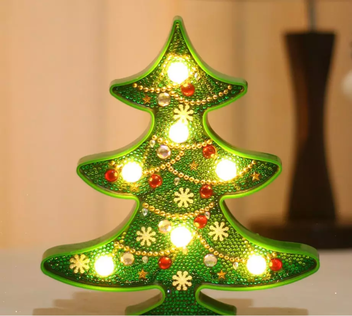 Factory Christmas Tree Specially Shaped Leddiy Diamond Painted Lights