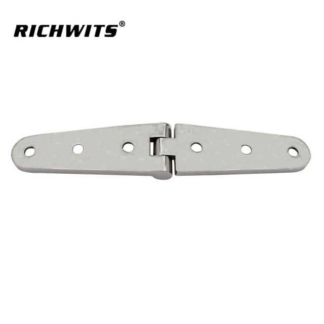 Marine Stainless Steel Mirror Polished Butt Flat Strap Hinge