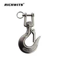 Stainless Steel Rigging Snap Hook Marine Jaw Type Swivel Crane Hook