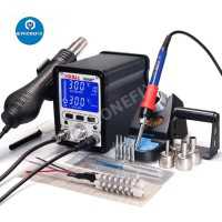 YIHUA 995D+ 2 in 1 Soldering Station With Hot Air Gun