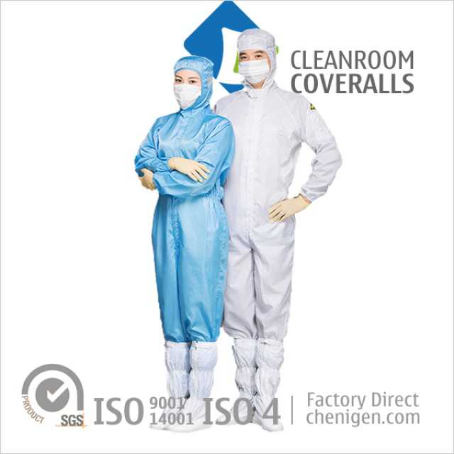 Cleanroom Apparel ESD Coveralls - Anti-Static Bunny Suits