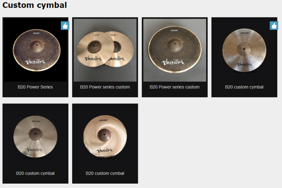 Handmade B20 (Bronze) Ride Cymbals