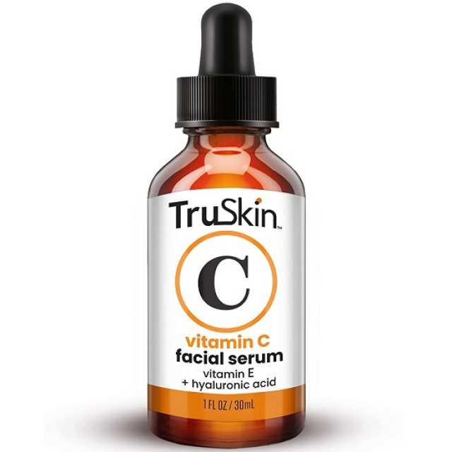 TRUSKIN Vitamin C Serum with Hyaluronic Acid & Vitamin E, 1 fl oz