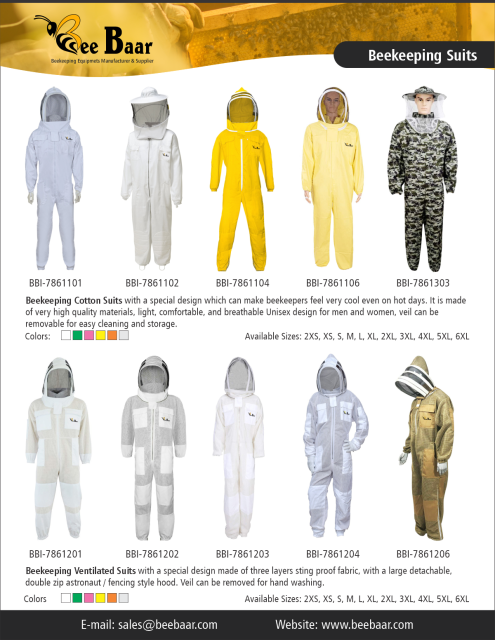 Beekeeping Suit with Veil Hood - Ultimate Protection for Beekeepers