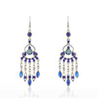 Drop Down Earrings Alloy Material with Rhinestone