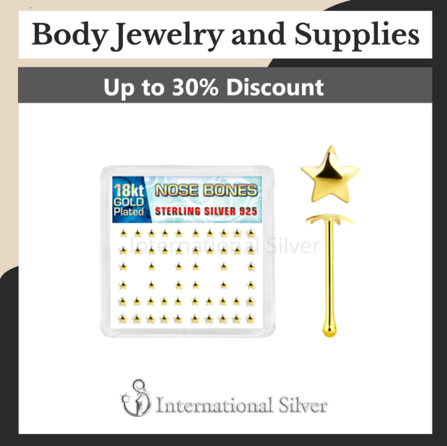 Wholesale 18kt Nose Bones - High-Quality Body Jewelry for Piercings