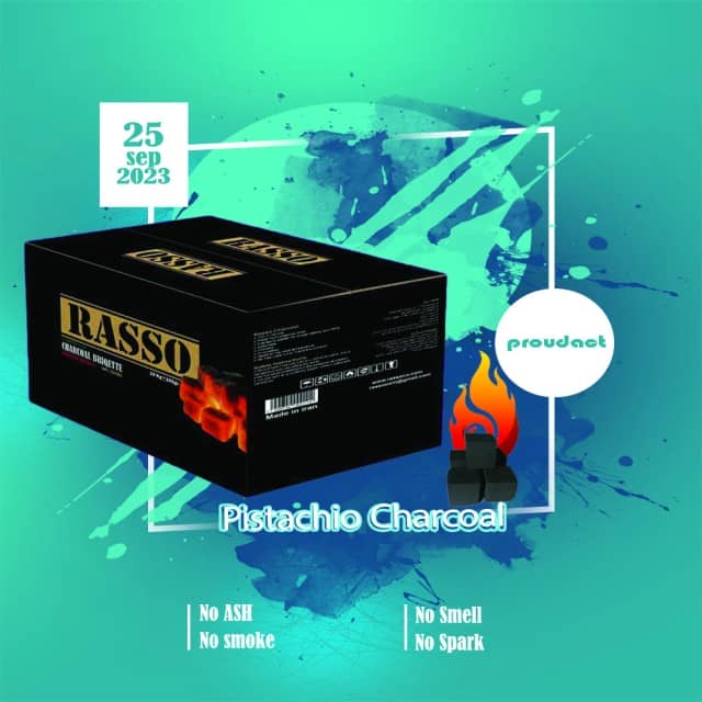 Premium Shisha Charcoal: Rasso Cube Briquette