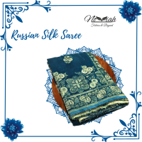 Exquisite Russian Art Silk Saree: Timeless Elegance and Luxury