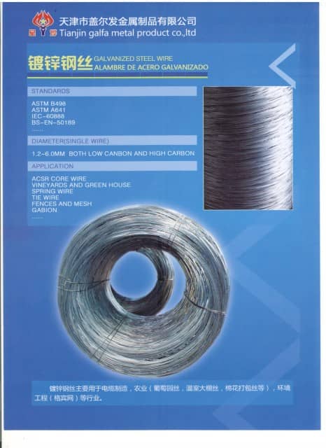 Quality Galvanized Steel Wire for Diverse Applications