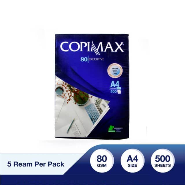 Premium Copimax A4 80 gsm Copy Paper for Quality Printing