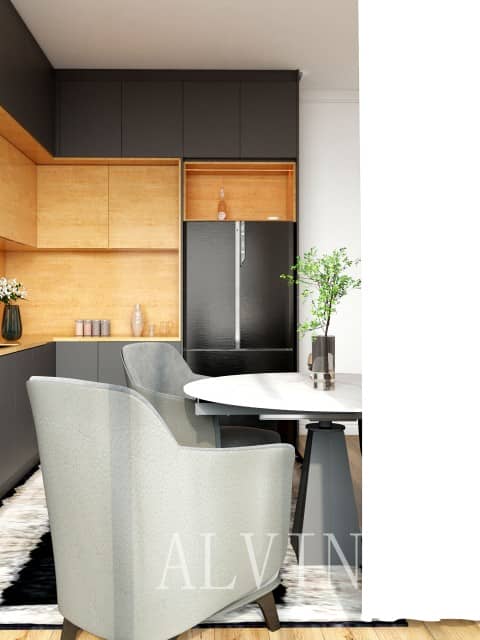 Lacquer Modern Modular Kitchen Cabinet from China