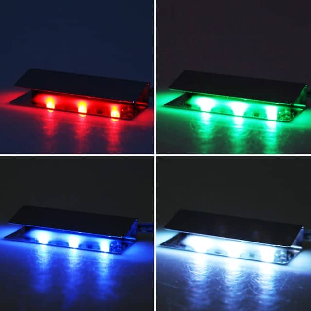 RGB LED Glass Edge Shelf Lighting for Cabinets