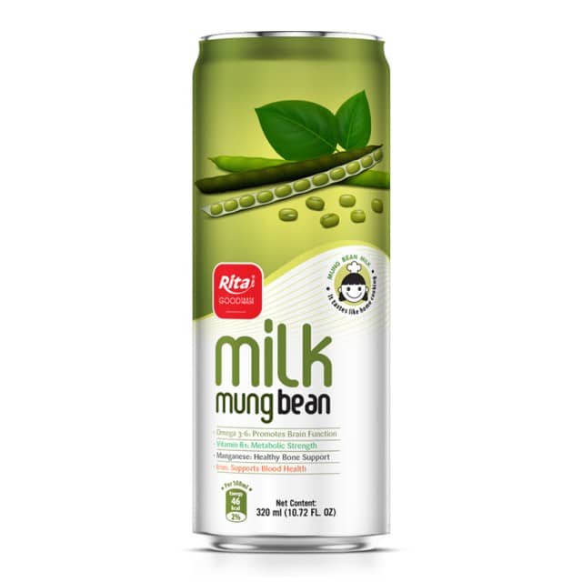 Rita Mung Bean Milk 320ml Can: Natural Nut Milk