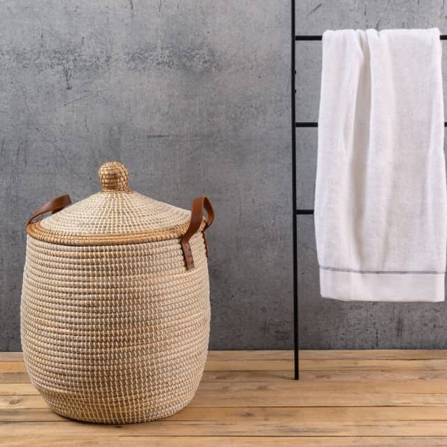 Seagrass Woven Laundry Basket, Storage Basket, and Wicker Basket - Quality Craftsmanship