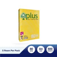 IK Plus Multipurpose A4 80 GSM Office Papers from HGS Stock