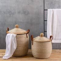 Seagrass Woven Laundry Basket, Storage Basket, and Wicker Basket - Quality Craftsmanship