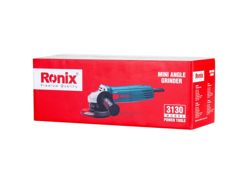 Ronix 115mm Mini Angle Grinder - Precision Power for Cutting and Grinding