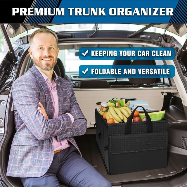 Multi-Pocket Collapsible Car Trunk Organizer - Efficient Car Storage Solution