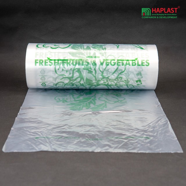 Produce Bags, Flat Bags On Roll For Food Packaging