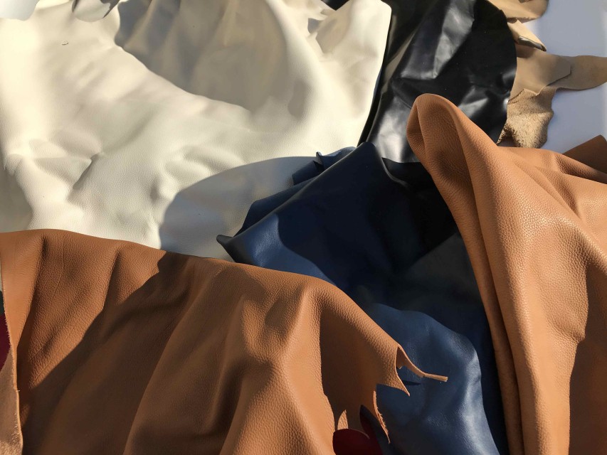 Premium Italian Leather Scraps for Shoes and Bags