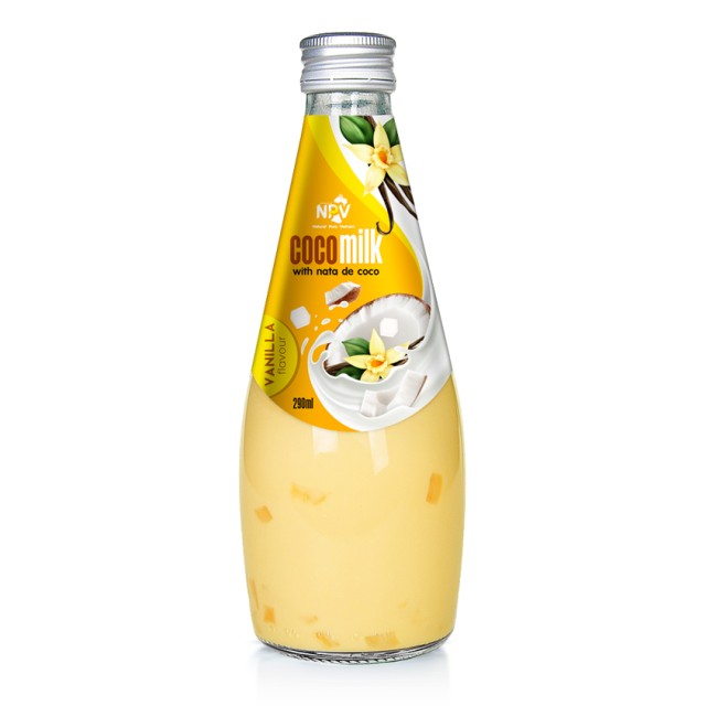 NPV Coconut Milk With Nata De Coco Banana Flavor - Exquisite Delight in Every Sip