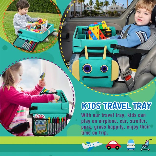 Premium Cartoon Car Seat Tray for Kids - Fun and Functional Travel Companion