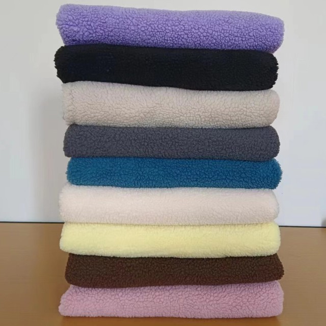 100% Polyester Sherpa Fleece Fabrics