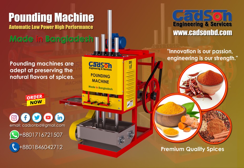 Pounding Machine - Revolutionize Spice Grinding with CADSON Precision