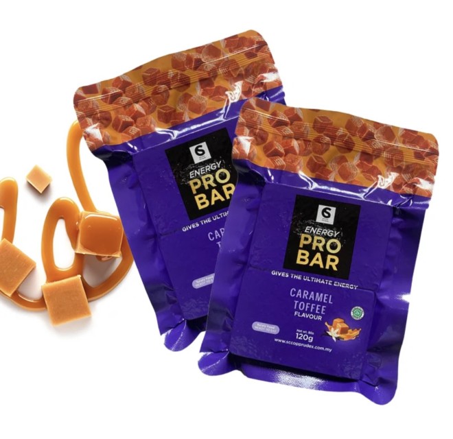 Energy Pro Bar Caramel Toffee - Boost Your Day with Delicious Vitality