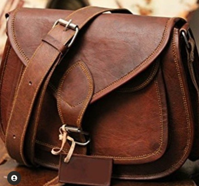 Handmade Leather Sling Purse Bag For Women