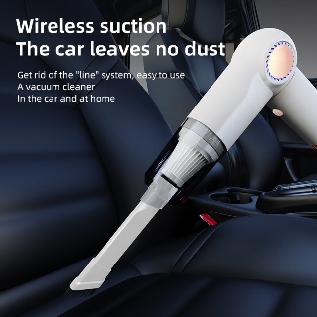 Handle-Bendable Car Vacuum Cleaner - Lightweight, Cordless, and Ready Stock