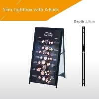 Versatile A-Rack Double Sided Light Box for Retail Displays