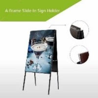 Versatile Floor Standing Sign Holder for Impactful Displays – A-Frame Slide-In Design