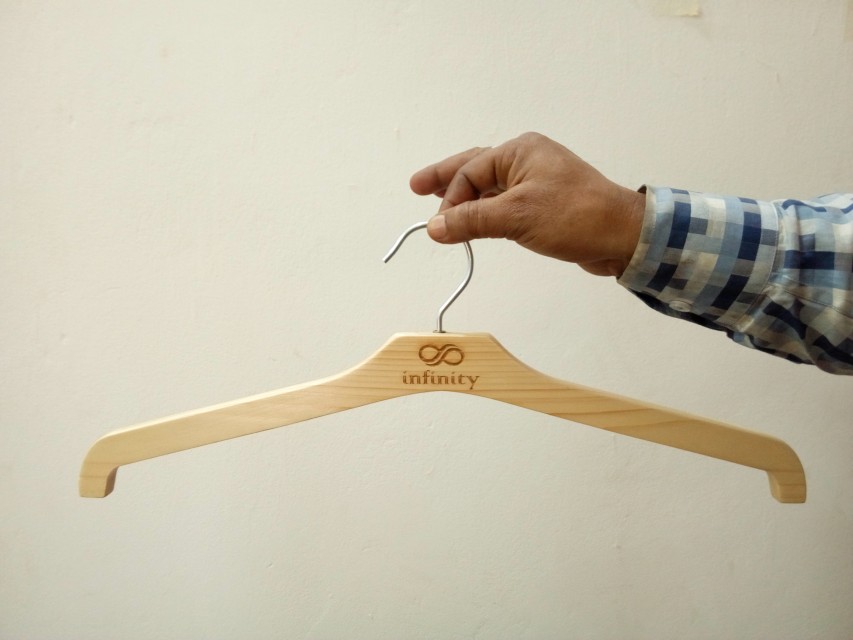 Premium Pine Wood Hangers - Apparel & Fashion