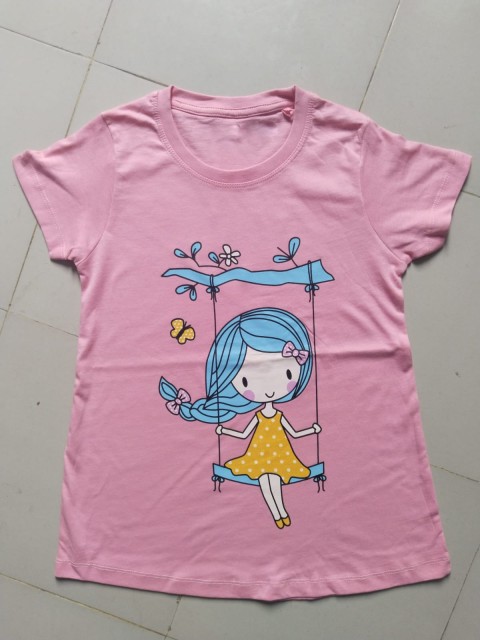 High-Quality Girls T-shirt for Kids in Various Colors