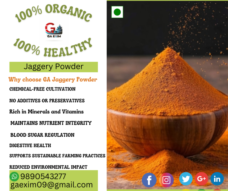 Pure Indian Jaggery Powder - Natural Sweetener & Unrefined Sugar