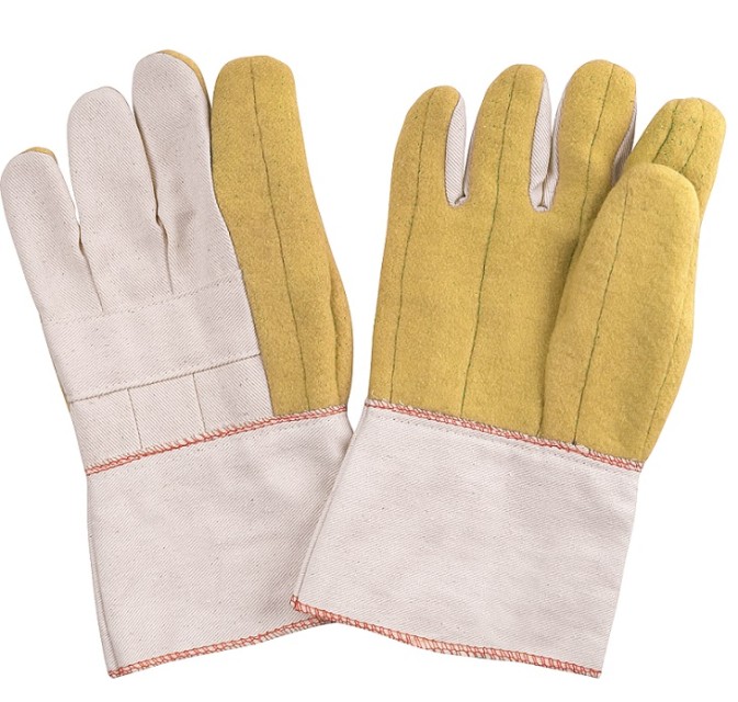 Cotton Hot Mill Working Glove -Durable Protection for Industrial Use