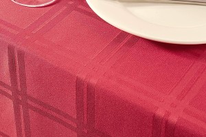 Waterproof Microfibre Plaid Table Cloth - Durable & Stylish Cover